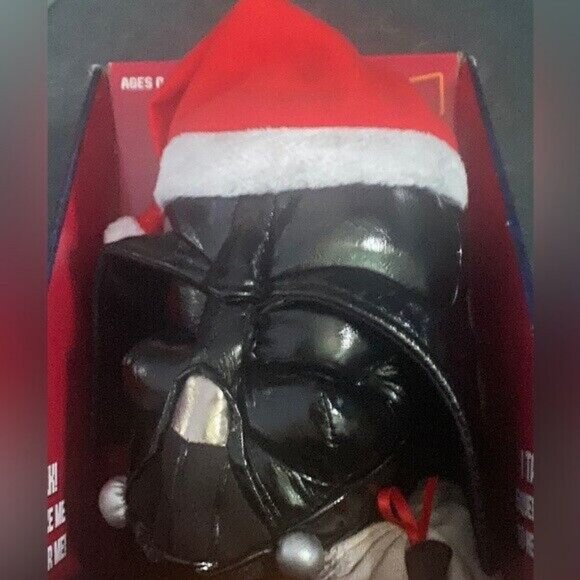 Darth Vader Talking Plush With Christmas Hat Star Wars Hat 9" - Picture 5 of 5